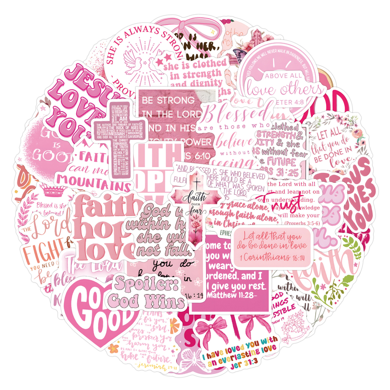 X753 Pink Bible -55PCS