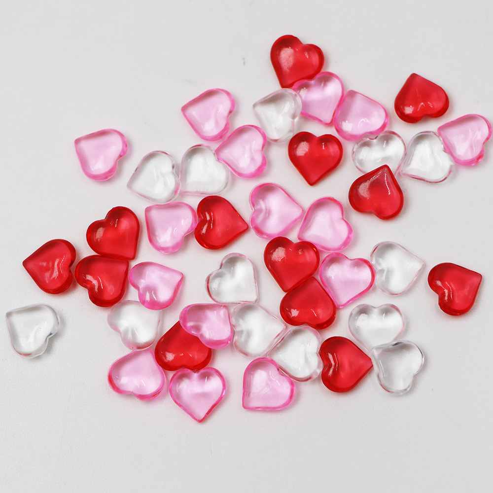 Red,Pink and clear