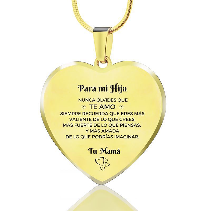 51cm gold necklace mama Stainless steel