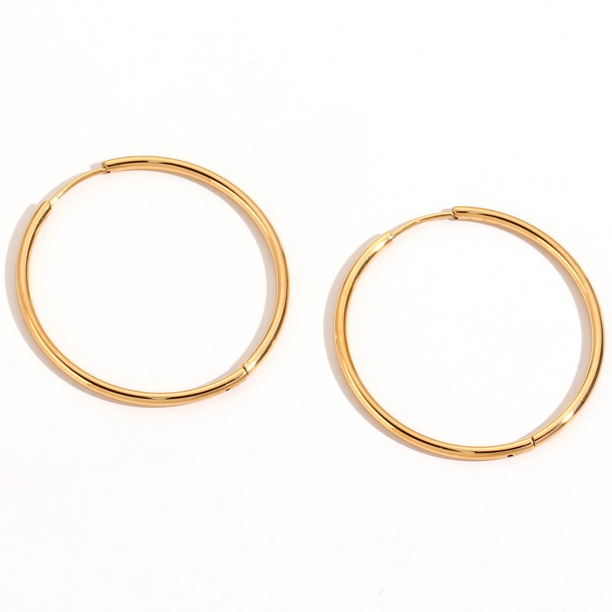 2mm wire diameter basic stainless steel ear ring-5