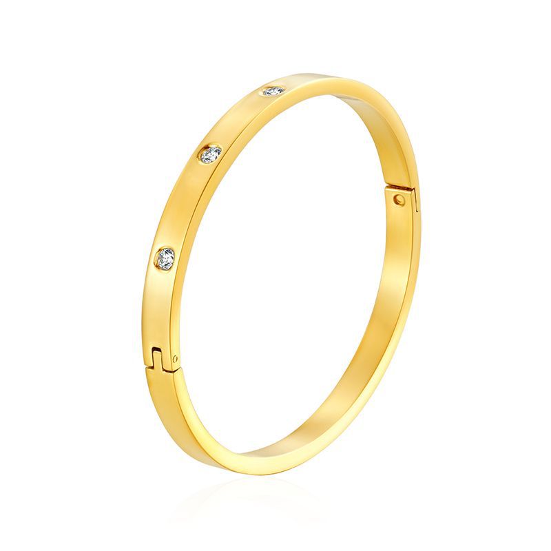 1:MS 十钻手镯 金色（6mm)