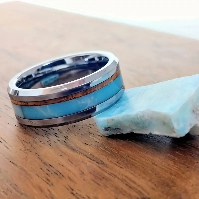 1:Blue opal wood grain patch