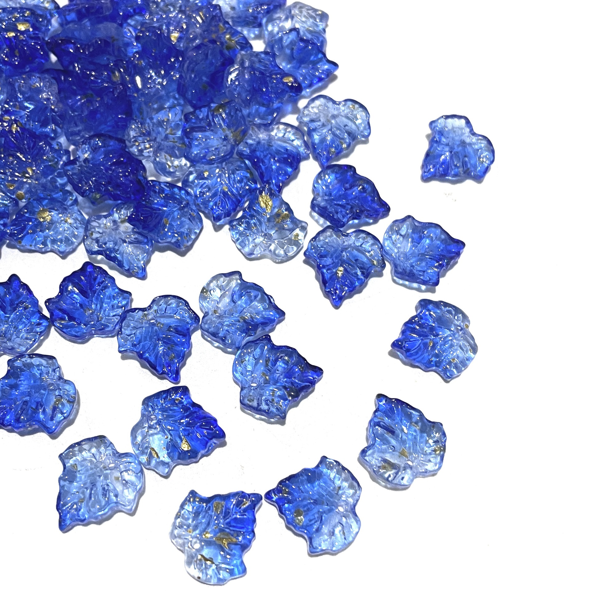 6:Sapphire blue gradient gold sprinkling