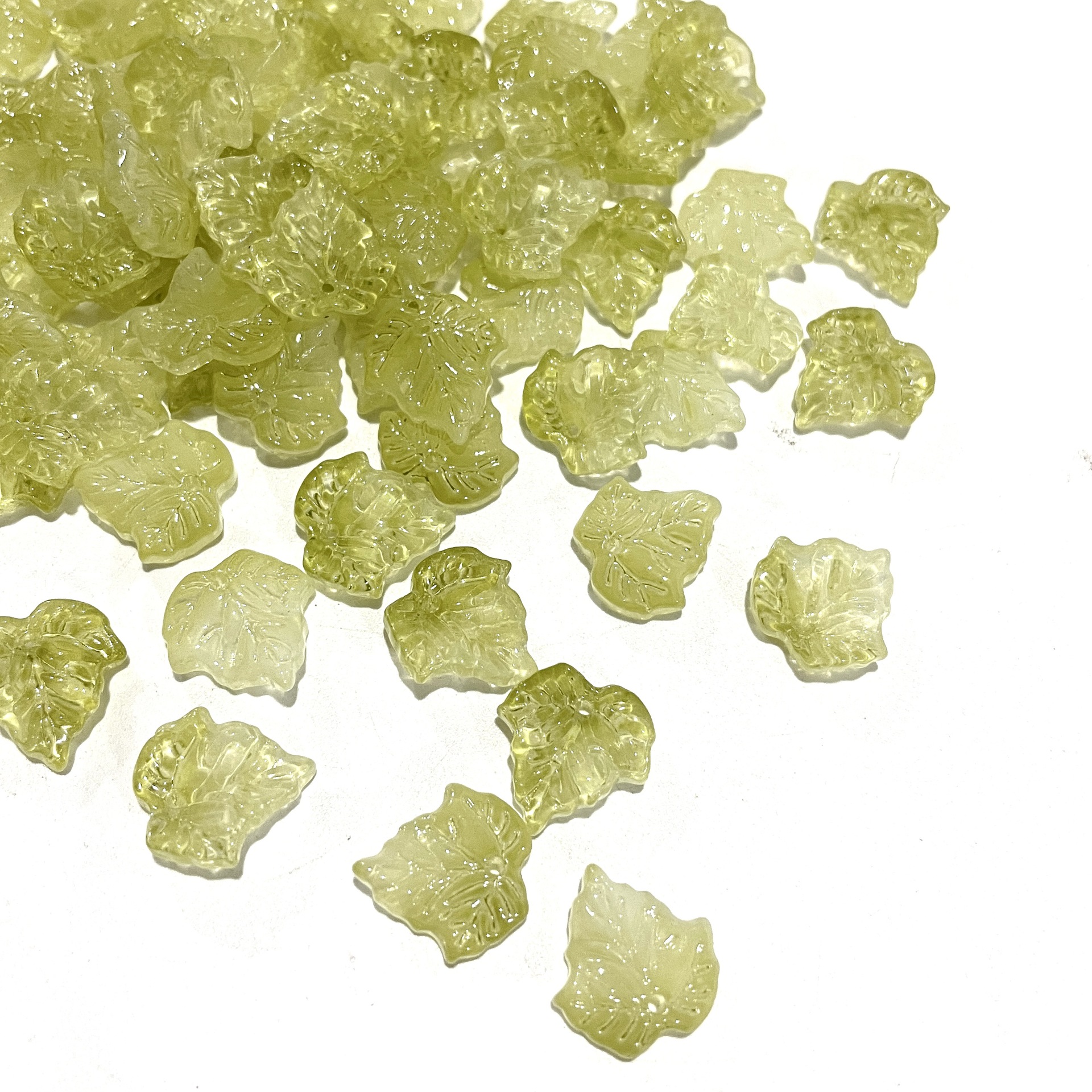 11:Flower heart olive green