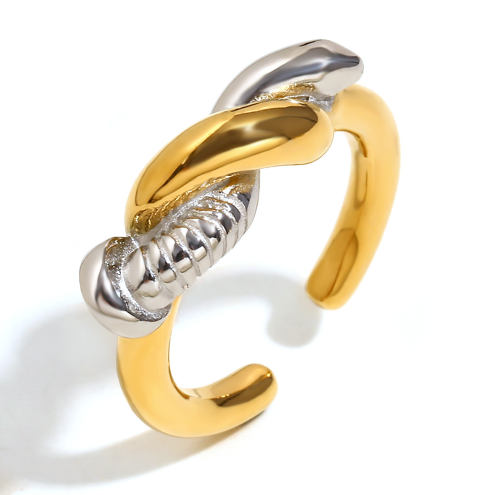 16:Screw knot ring. - Two colors