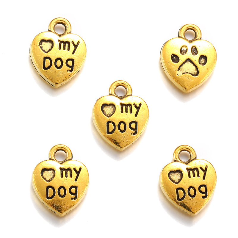 5 antique gold color