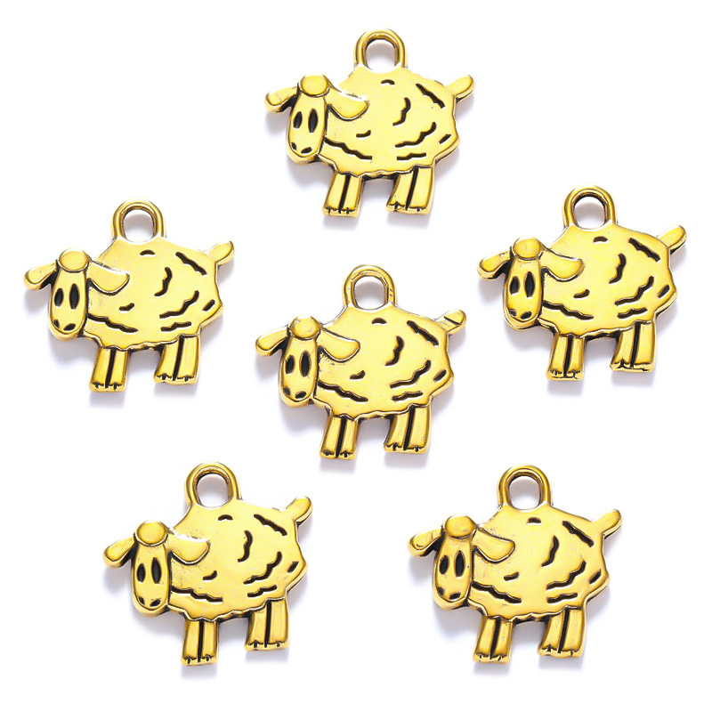 5 antique gold color