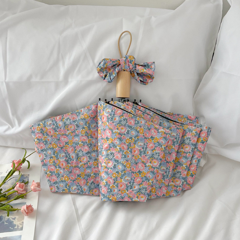 Blue pink floral manual