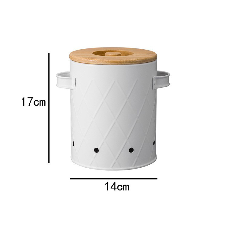 Mesh white groove bamboo cover medium barrel (single)
