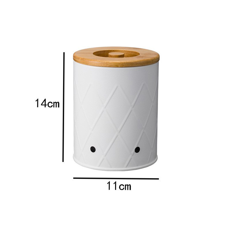 Mesh white groove bamboo cover small size barrels (single)