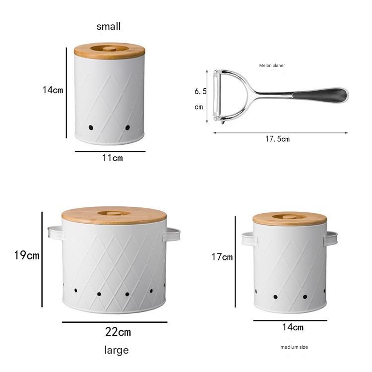 Mesh white groove bamboo cover (4-piece set)