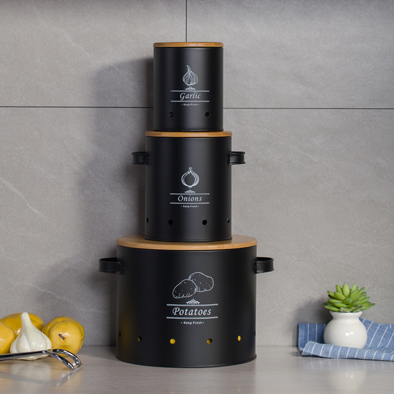 black set bucket (set of 3)