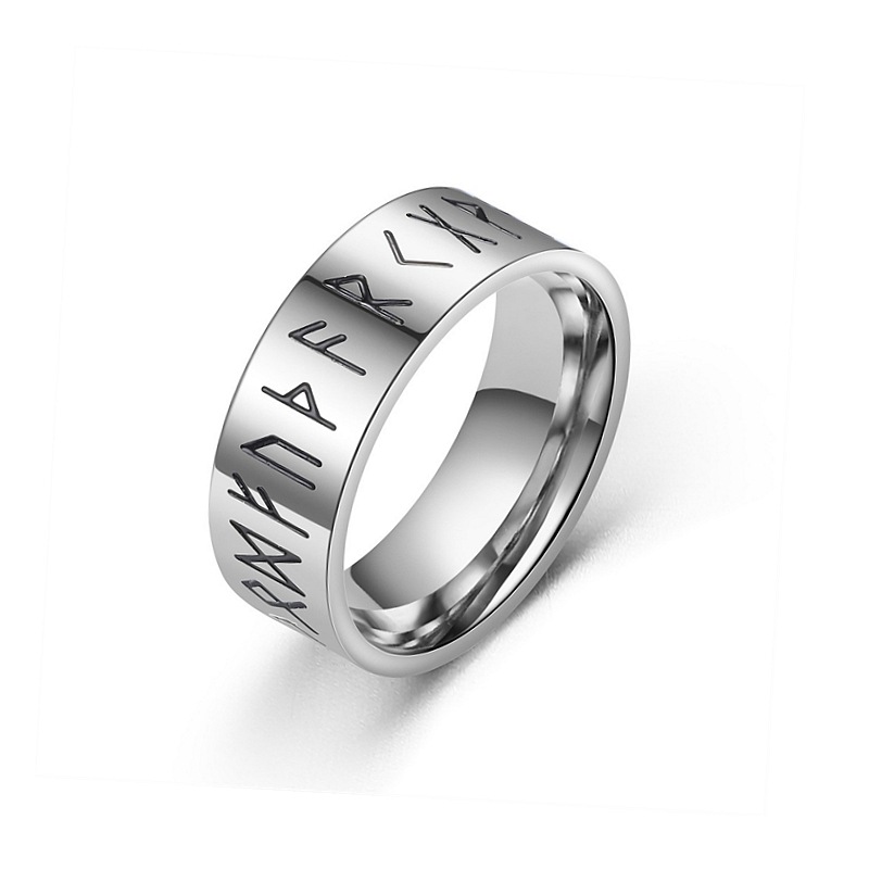 Silver black lettering US Size #6