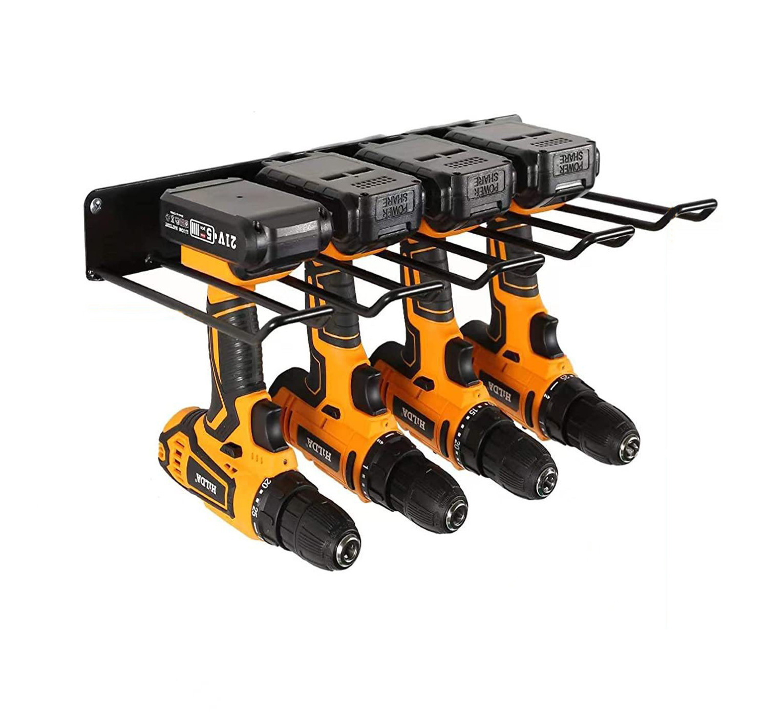 Single-layer electric drill rack