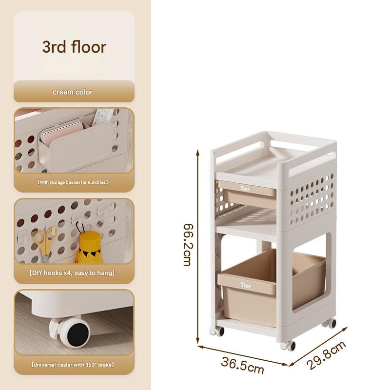 Three layers; Cream coffee (four hooks 1 hanging basket sticker)