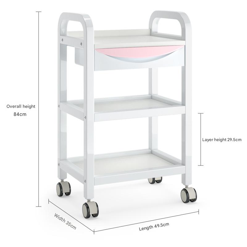 White trolley * Pink drawer