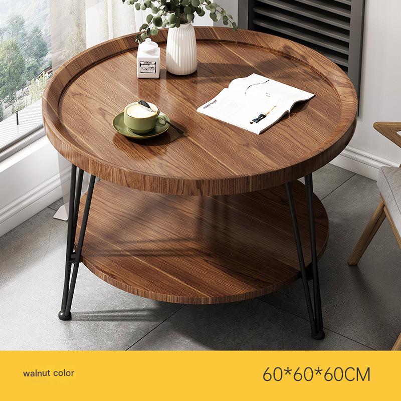 [Double layer] walnut color 60*60 * 60CM