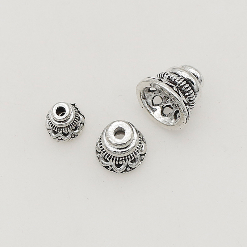 Ancient silver 8mm hole 1mm