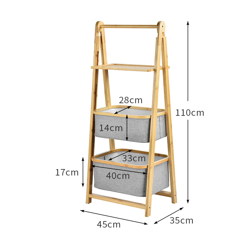 A- line three-layer storage rack-tablet (U  022)