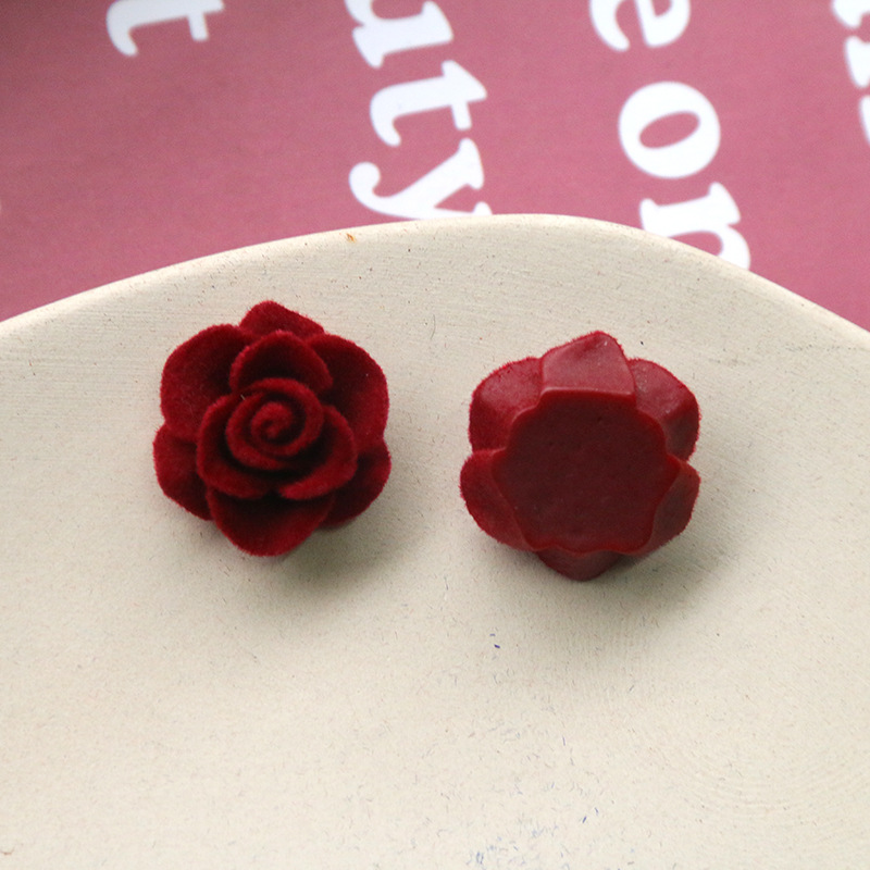 5Wine red camellia flowers