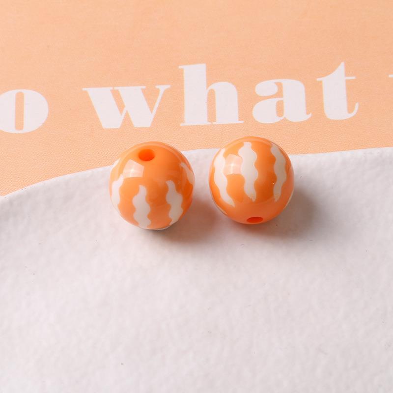 Orange pumpkin beads