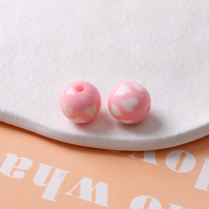 6:Pink Love beads