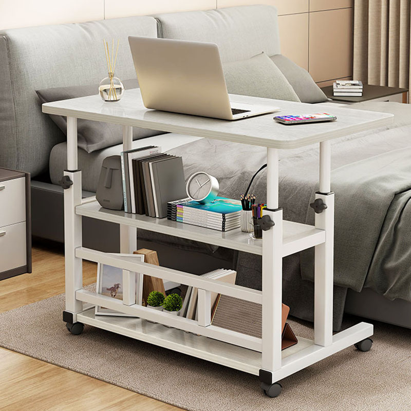 [upgraded Double layer] 80x40cm white wood grain color