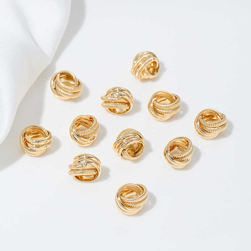 1:14K gold braided South Korea ball spacer 1