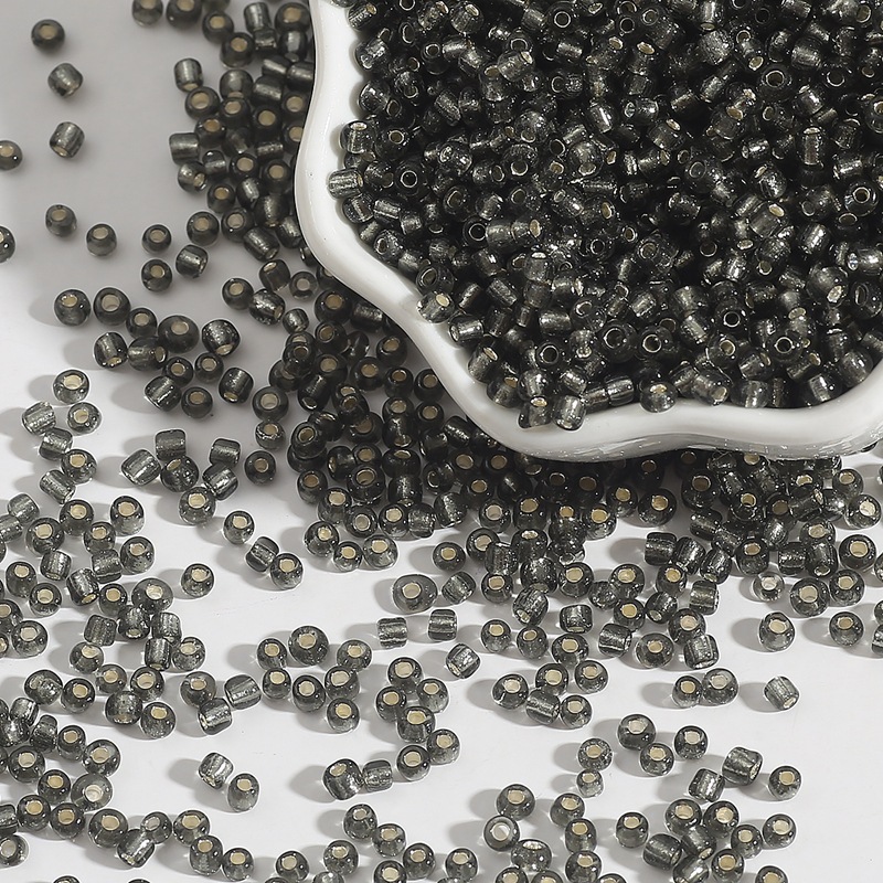 Dark gray 2mm aperture 0.6mm/about 1000 pieces