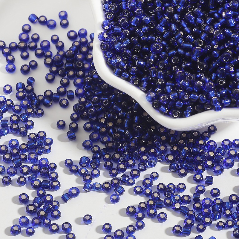 Sapphire Blue 2mm aperture 0.6mm/about 1000 pieces