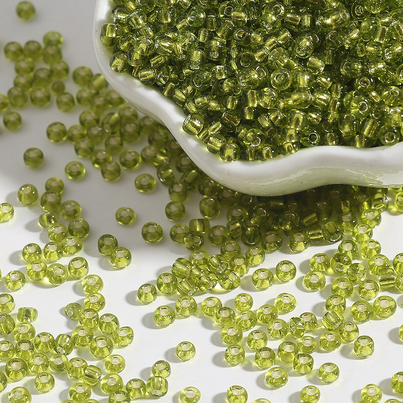 Light green 2mm aperture 0.6mm/about 1000 pieces