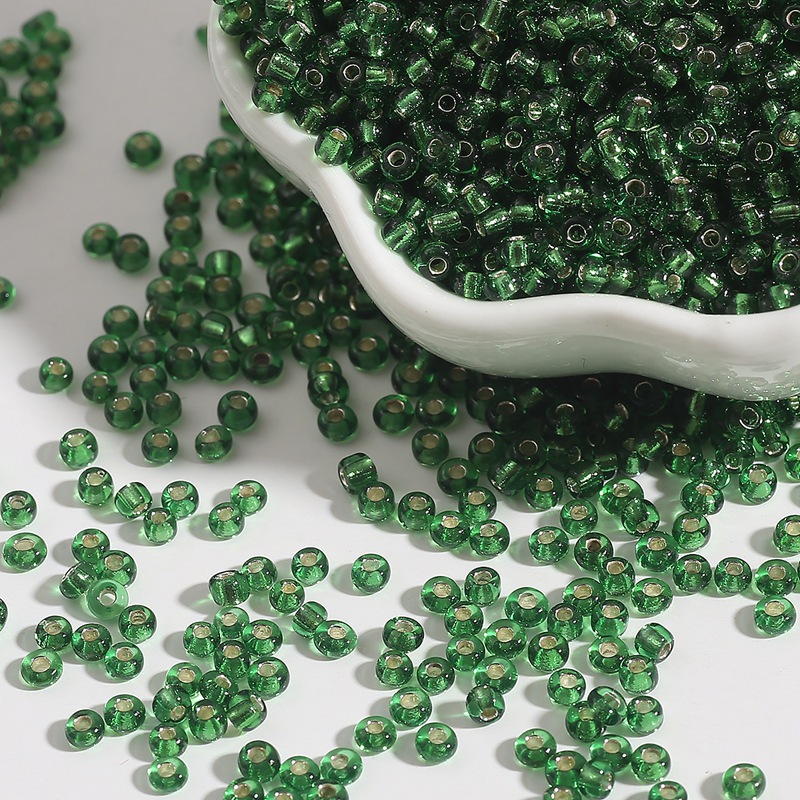 Dark green 2mm aperture 0.6mm/about 1000 pieces