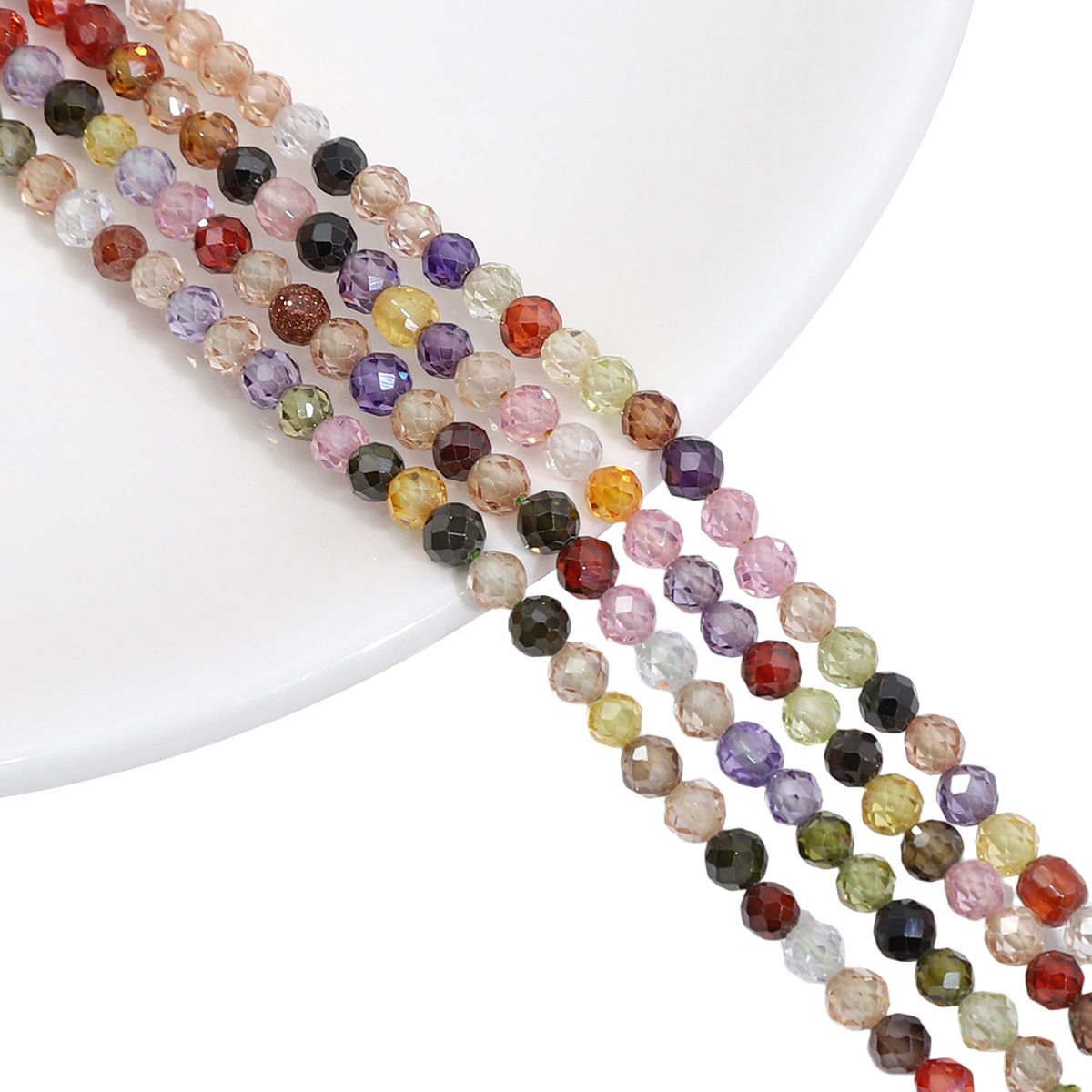 3:4mm random color mixing 1 strip/bag length about 35cm about 90 pieces about 17g