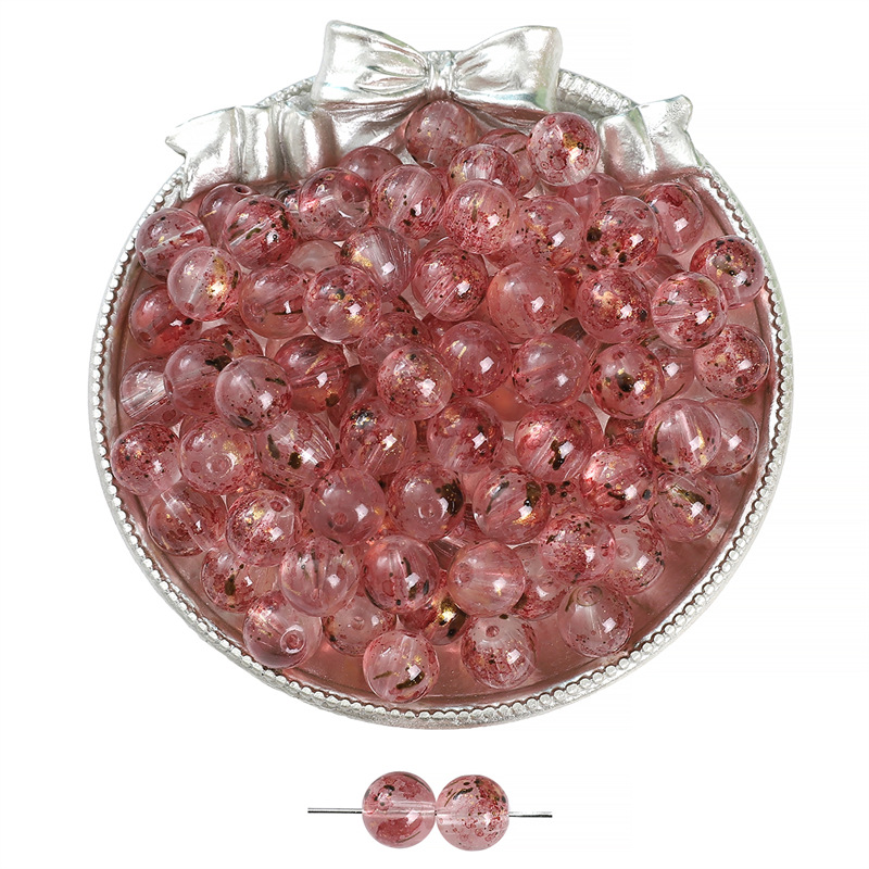 Peach 8mm hole 1mm 50pcs/bag