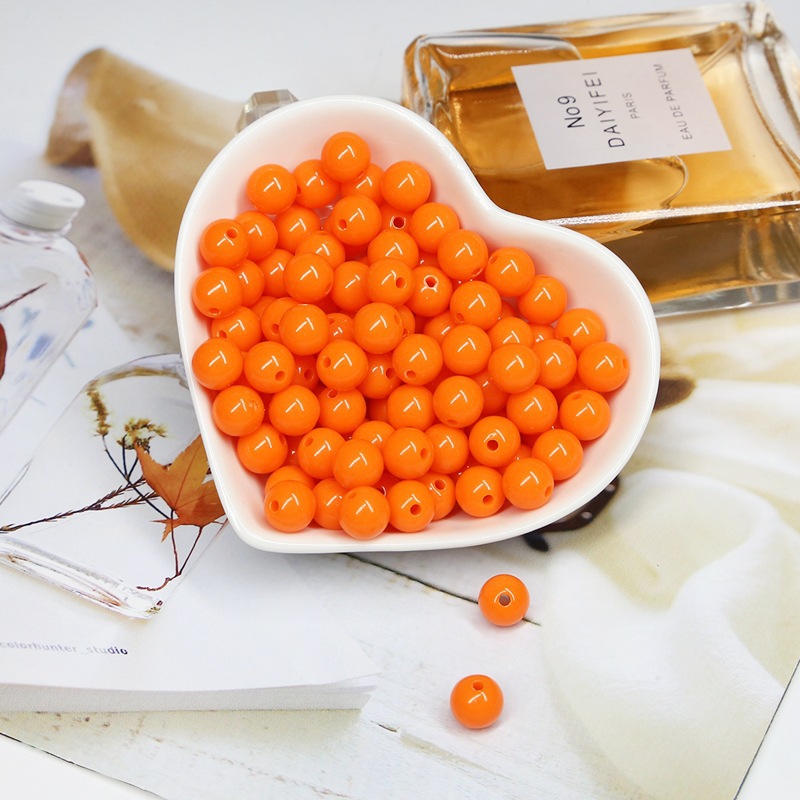 orange red Diameter 6mm hole 1.5mm about 200pcs