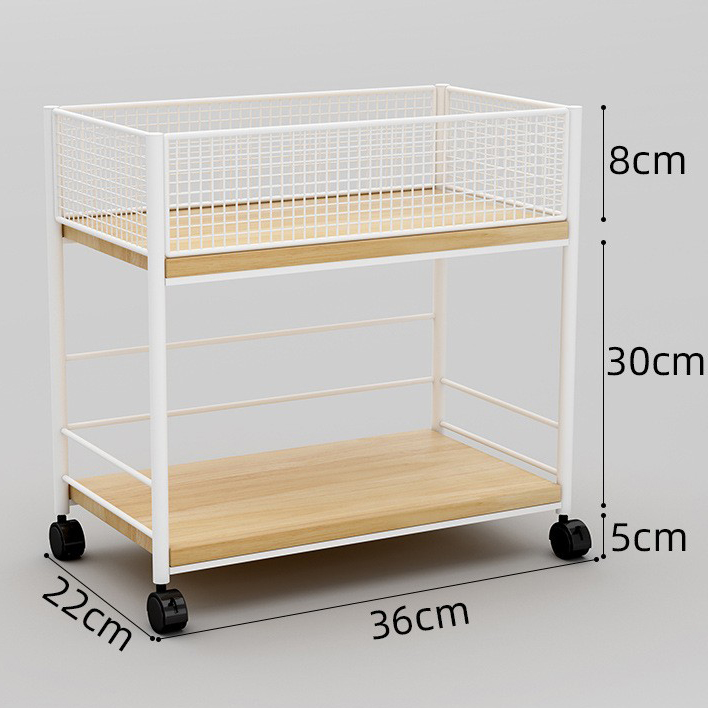Wood color [board style] with wheels