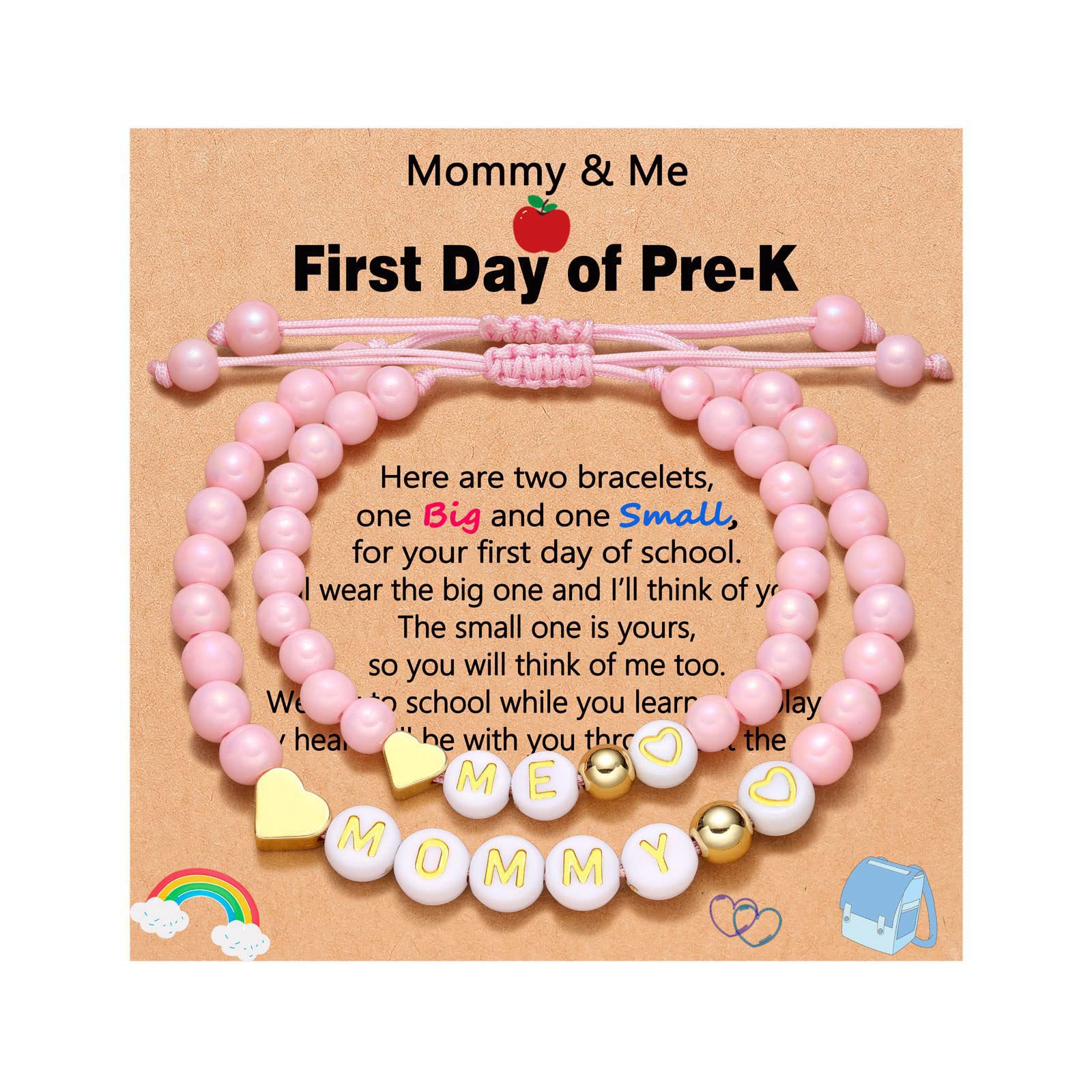 5:Pink beads mama love pre-K card suit