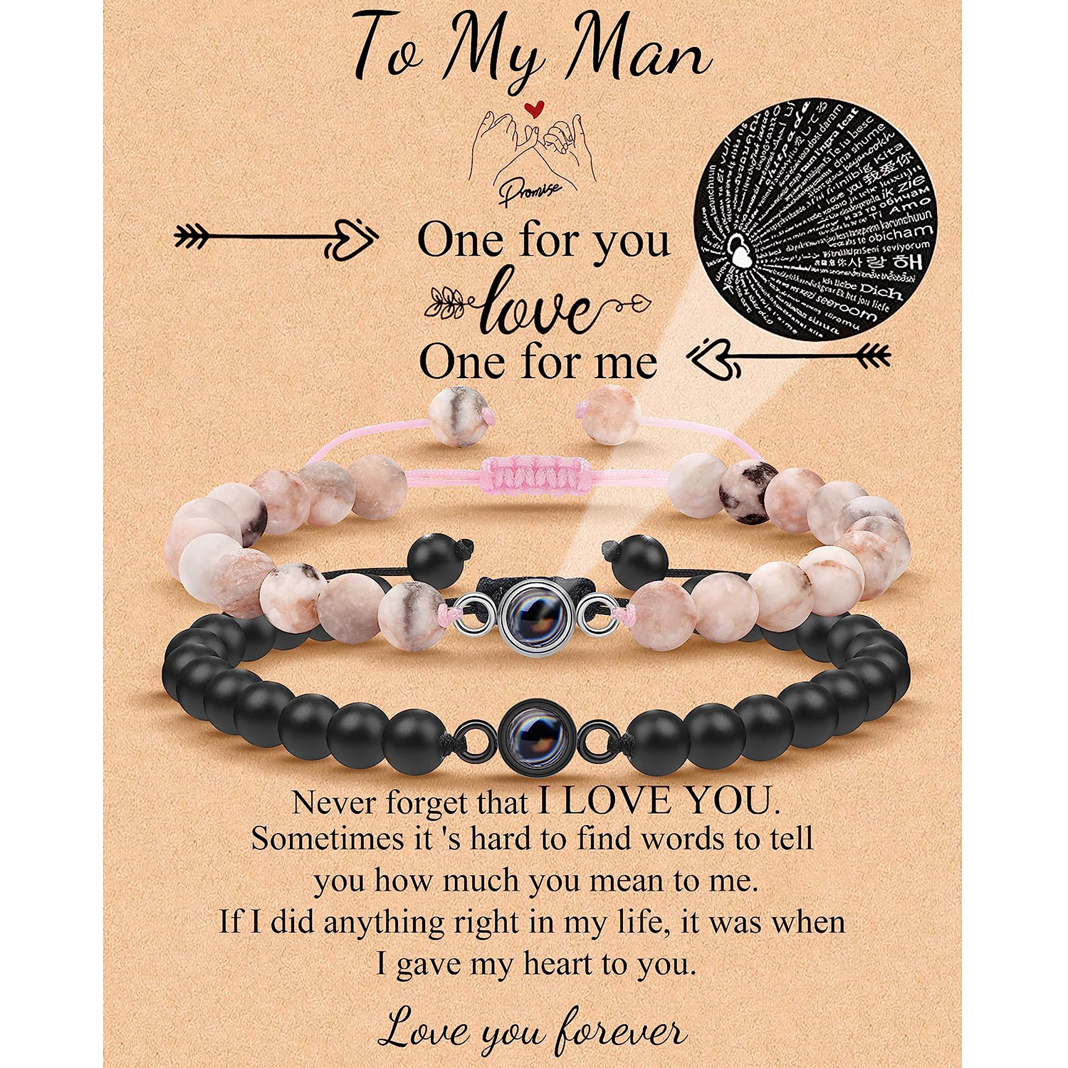 1:Pink Zebra Grinding Stone Card Man gift