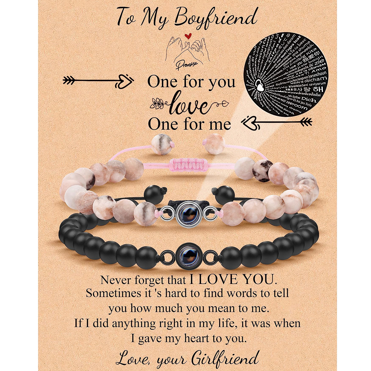 3:Powder Zebra Grinding Stone Card Boyfriend gift