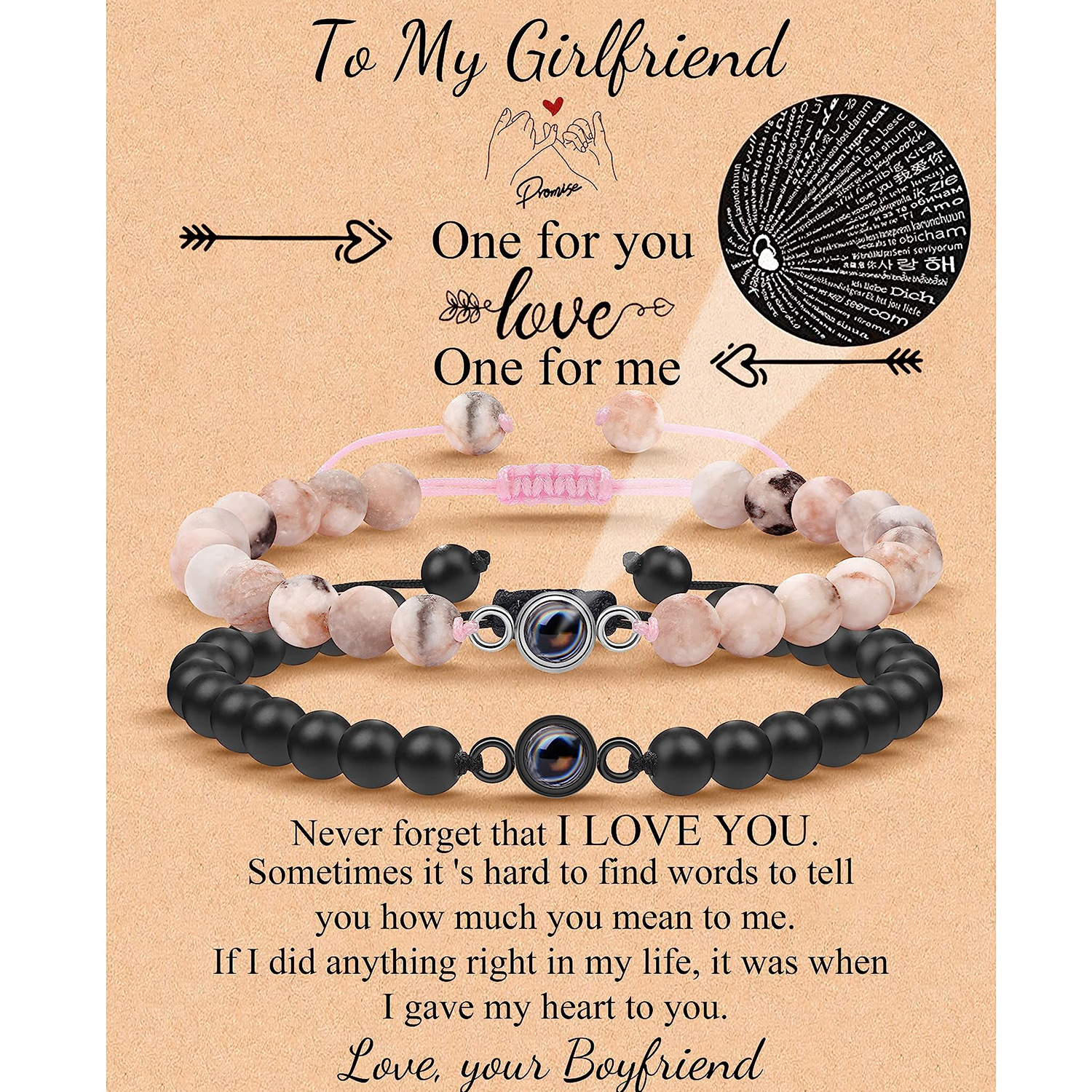 8:Powder Zebra Grinding Stone Card Girlfriend gift