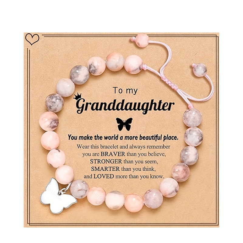 30:Pink Zebra Butterfly Card granddaughter