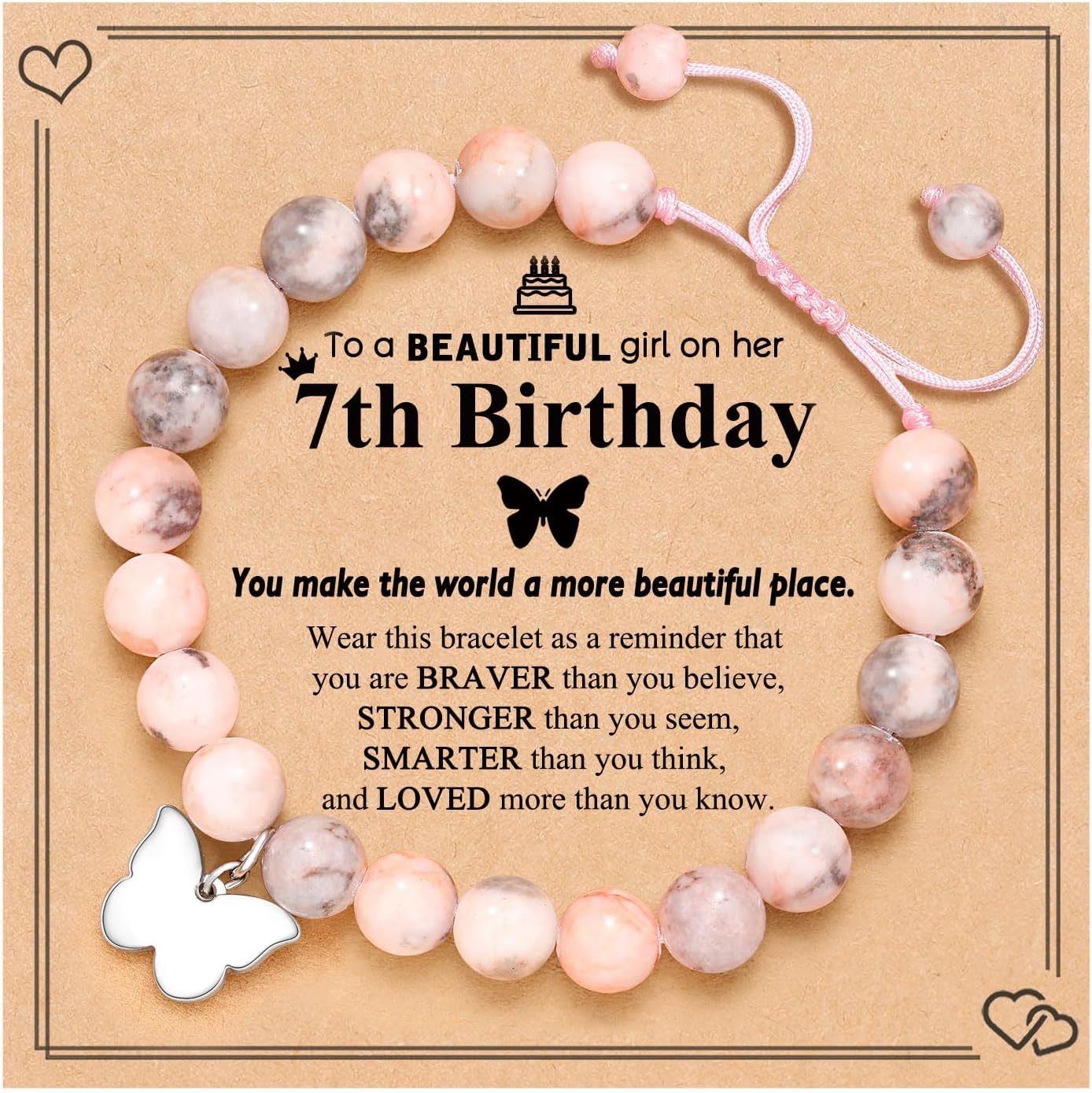 17:Pink Zebra Butterfly Card 2