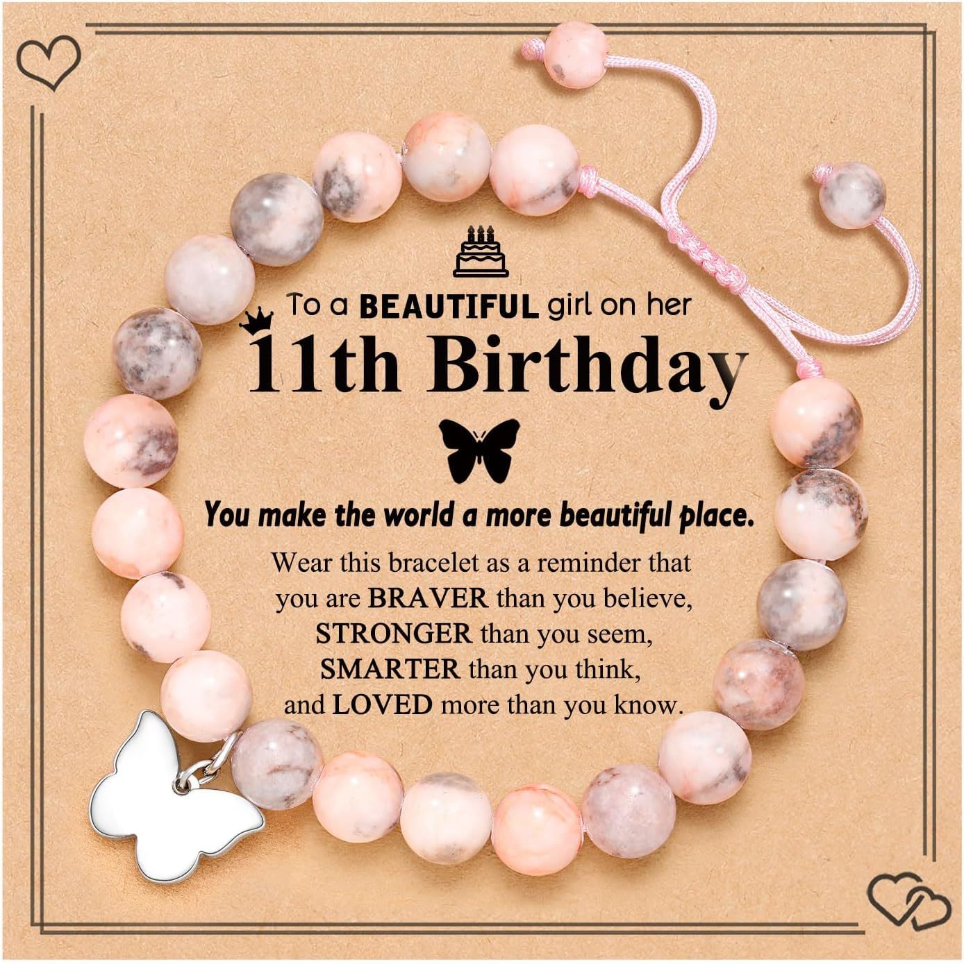 21:Pink Zebra Butterfly Card 6