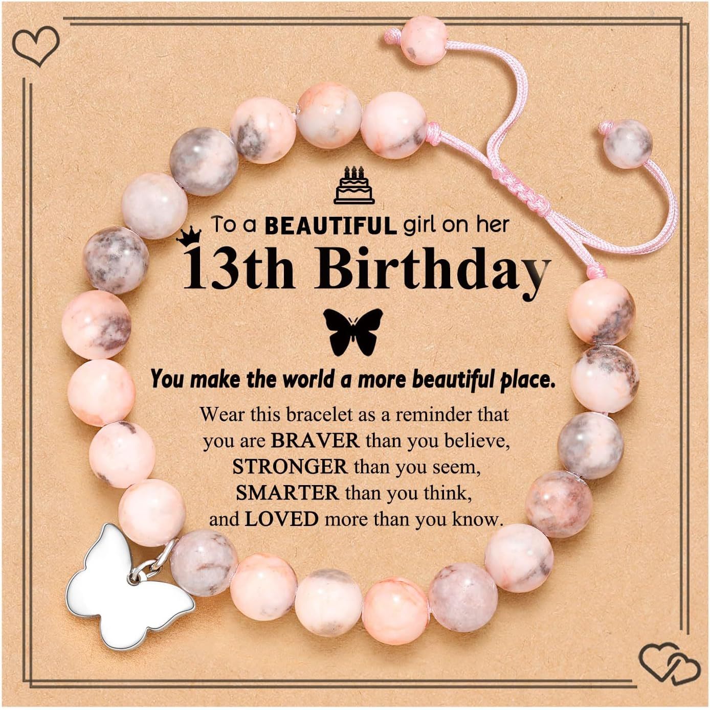 23:Pink Zebra Butterfly Card 8