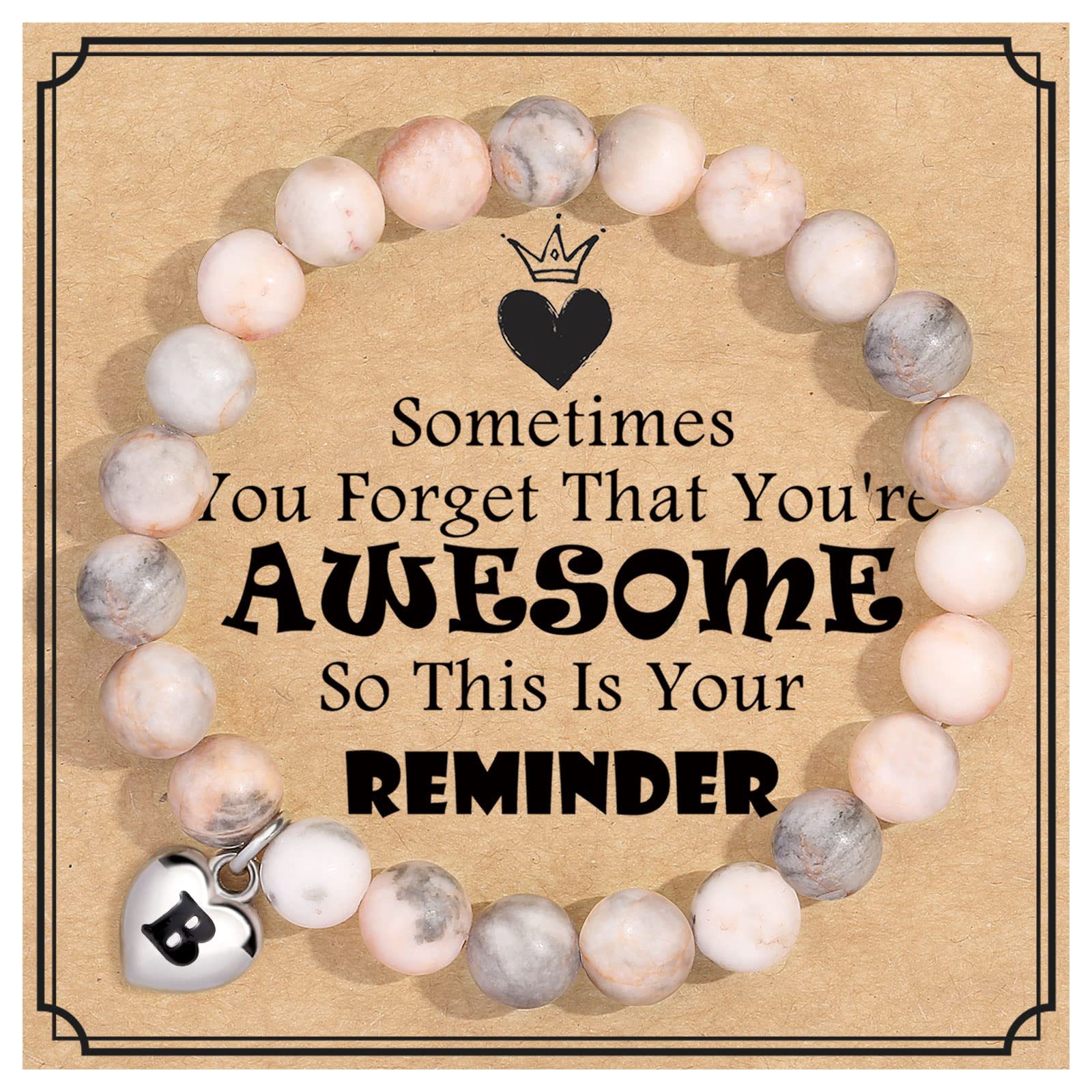 2:B Letter Sometimes Card Bracelet