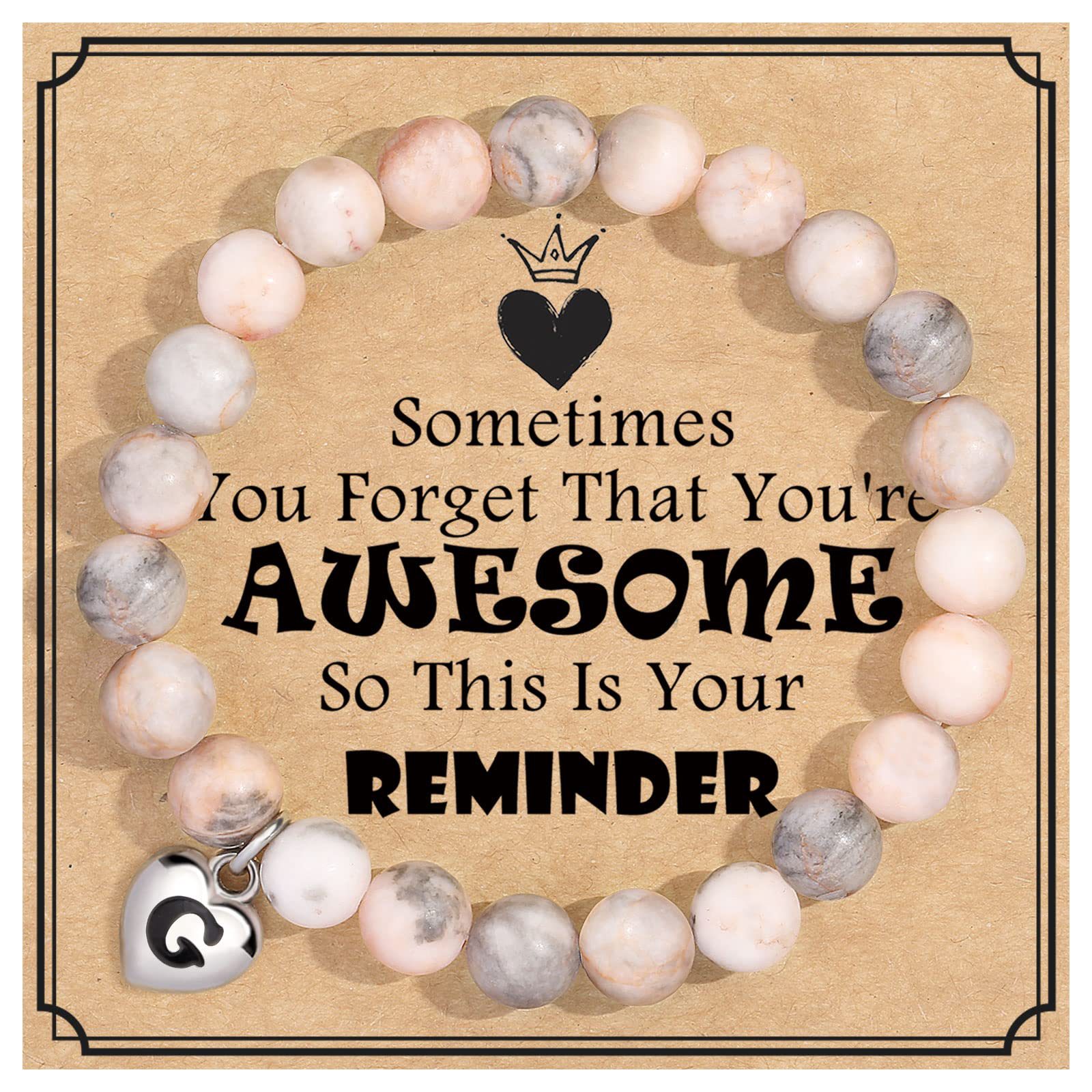 7:G Letter Sometimes Card Bracelet