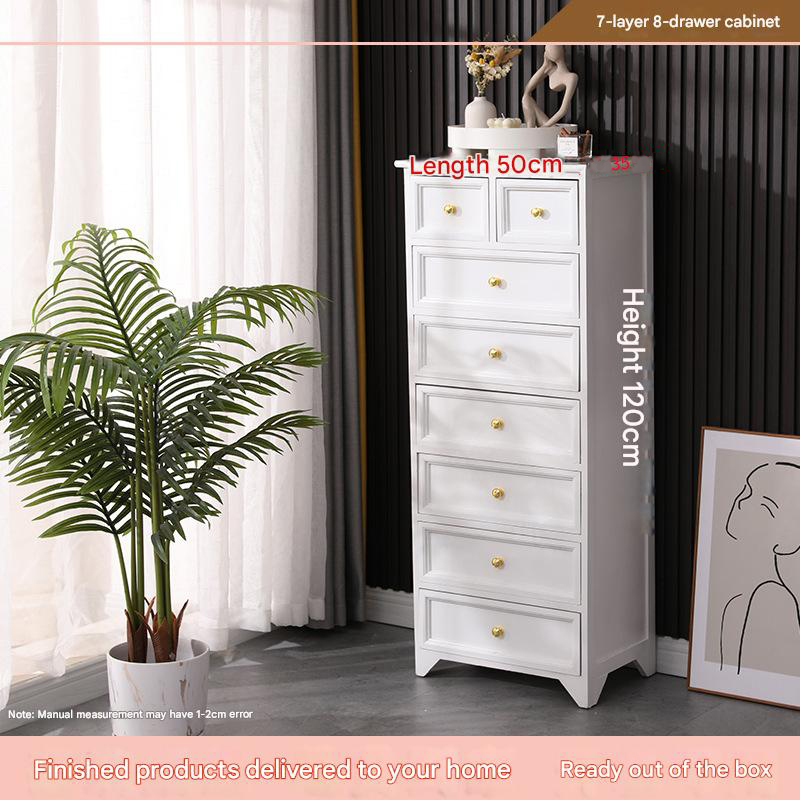 White 8 buckets/50x35x120cm