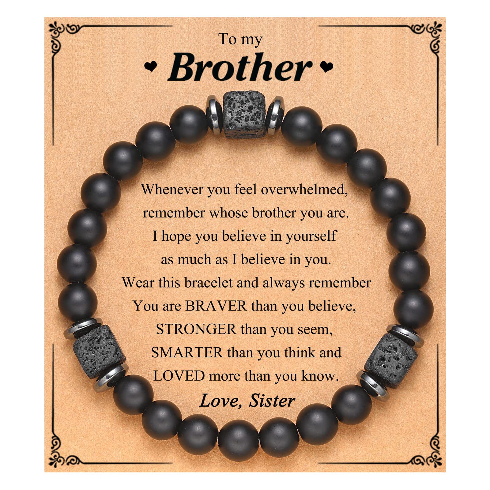 9:Volcanic Stone Bracelet Brother Card