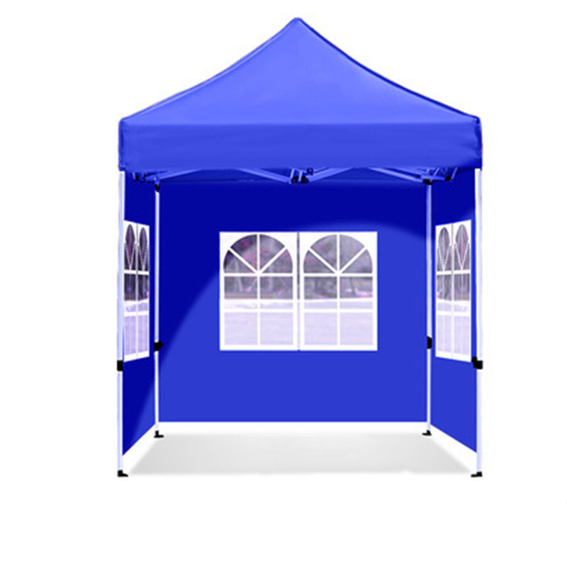 Automatic frame blue 2*2m and 3 sides Roman window blue cloth