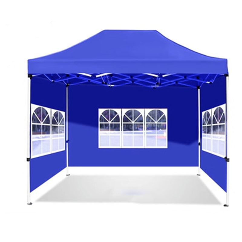 Automatic frame blue 2*3m and 3 sides Roman window blue cloth